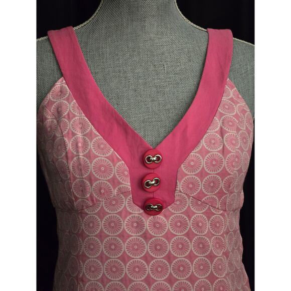 Pink TIBI of New York Floral Medallion Print Sheath Dress, Size 2 - Picture 2 of 9